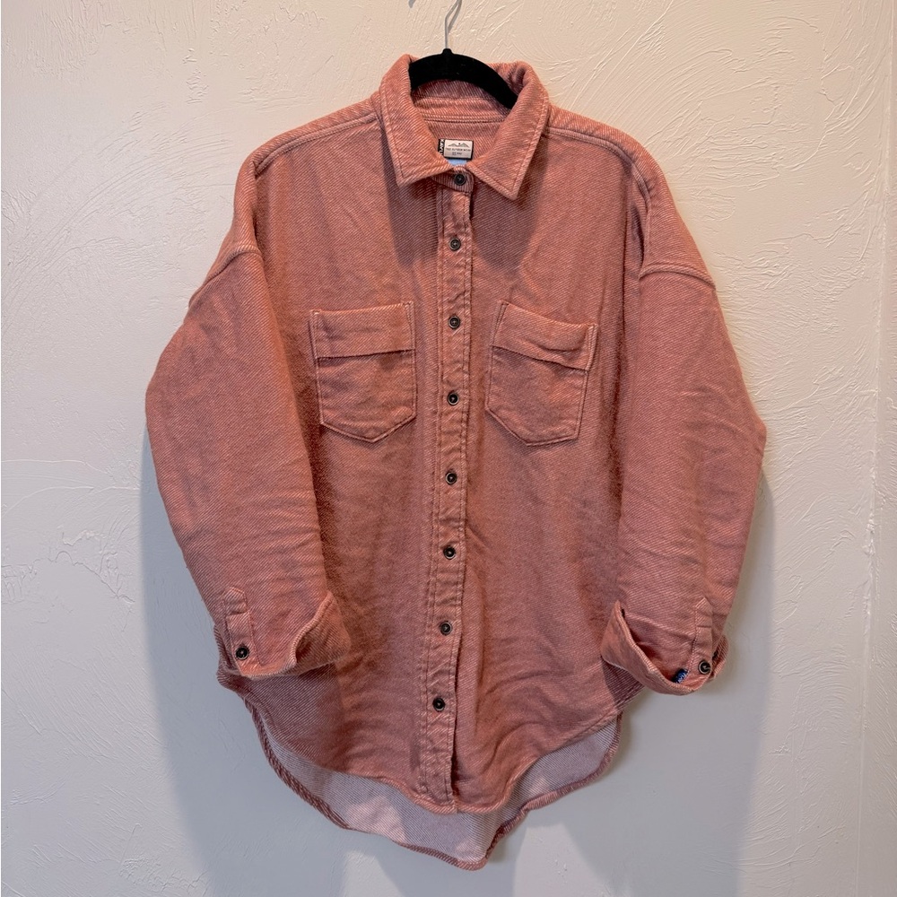 Kavu Boyfriend Flannel - Small - Salmon Pink
